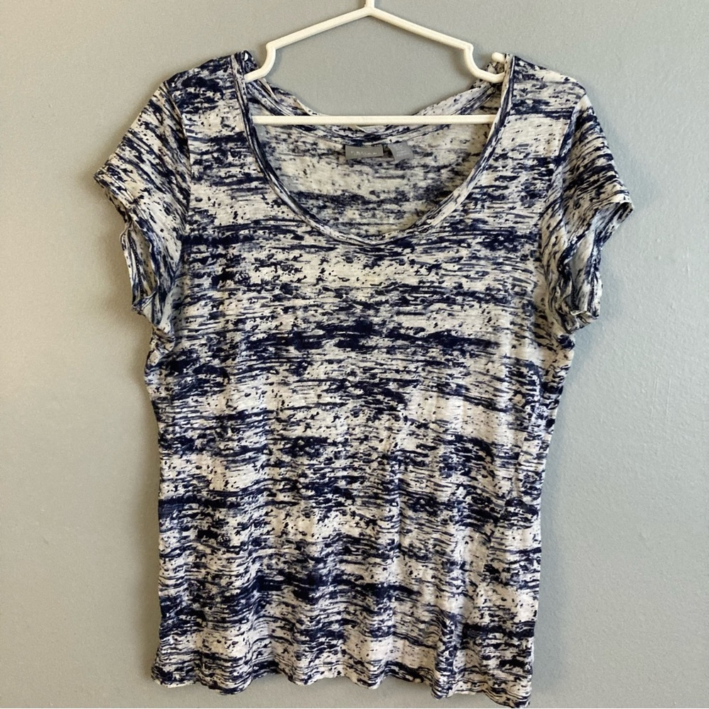 Kenar blue white sky 100% linen size small